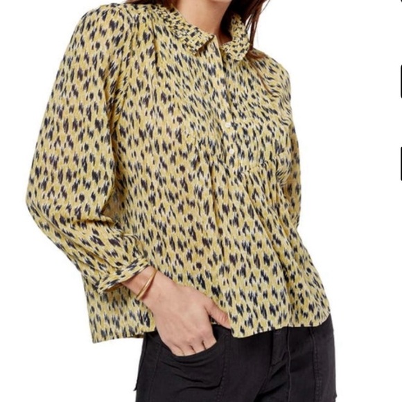JOIE
Stinson Puff-sleeve Printed
Top In Soft Citrus - Picture 1 of 7